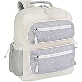 Bentgo Kids Backpack (Whimsy & Wonder Collection) - Lightweight 14’’ for School, Travel & Daycare - Ideal for Kids 4+, Durable & Water-Resistant, Roomy Interior, Loop for Lunch Bag (Starry Sprinkle)