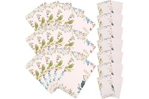 SUPVOX 100pcs Floral Pattern Necklace Paper Display Cards Jewelry Packaging Cards for Small Business