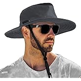 SUN CUBE Wide Brim Sun Hat for Men Women, Sun Protection UV Hat, Safari Hiking Boonie Hat