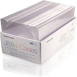 Memorex 5mm Slim CD/DVD Jewel Cases - 50 Pack - Clear