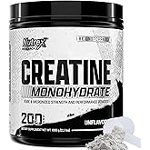 Nutrex Research Micronized Creatine Monohydrate Powder - 200 Servings (1KG) Pure, Unflavored Creatine Monohydrate Supplement for Muscle Gain, Strength and Performance, 5G Per Serv (2.2lbs)