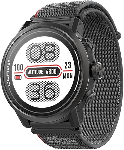 COROS APEX Series Outdoor GPS Watch, Sapphire Titanium, On-Wrist  Navigation, Offline Maps, Heart Rate Monitor, Track Sleep, Running, Biking, 