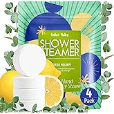 Shower Steamers Aromatherapy & Sport, 100% Pure Natural Essential Oils, Stress Relief & Relaxing, Spa & Birthday Gifts for Women, Men, Valentine's Day, Mother's Day, Self Care - Eucalyptus, 4 Pack