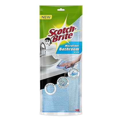 Scotch-Brite Microfiber Bathroom Wipe (Blue)