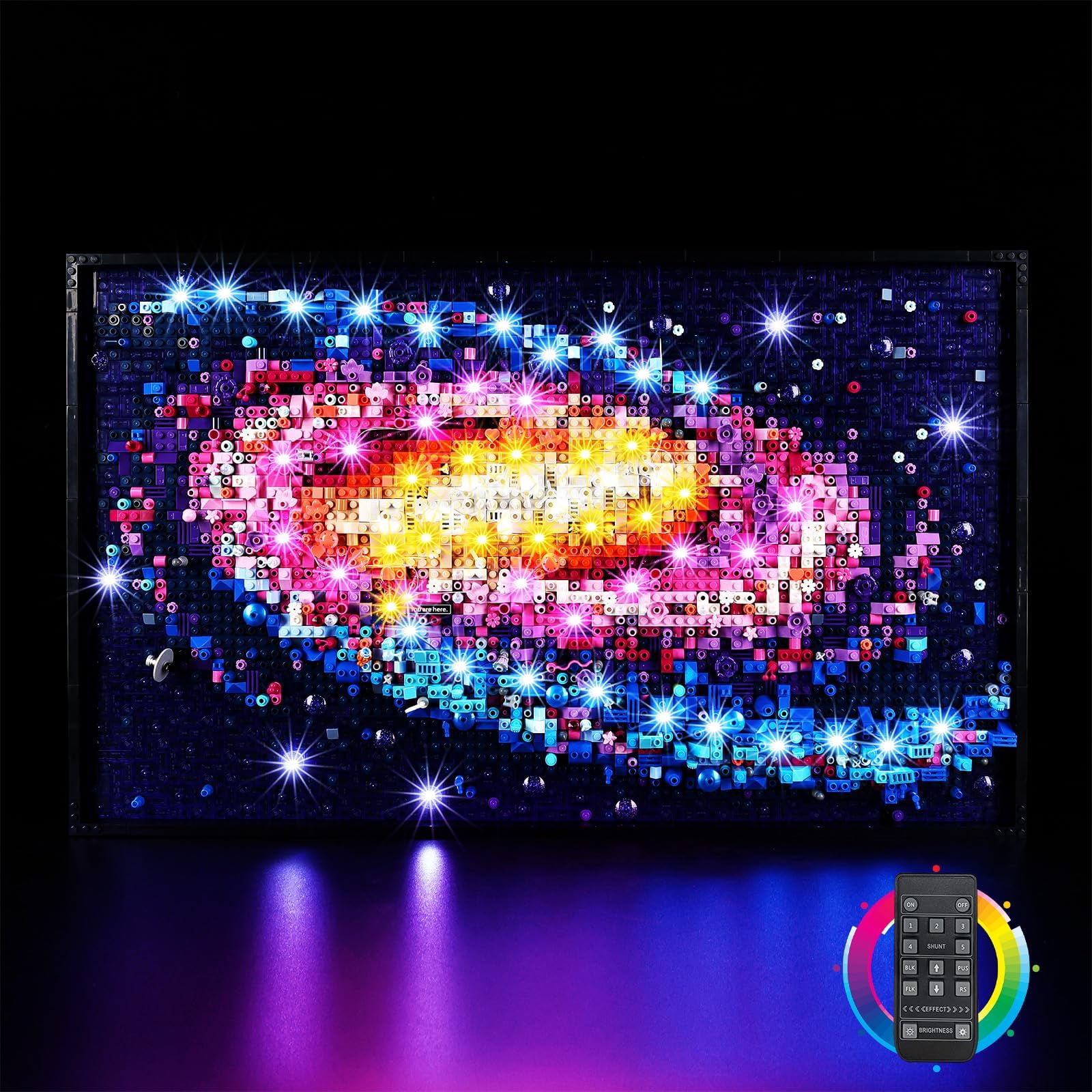 Kyglaring LED Lighting Kit Compatible with Lego Art The Milky Way Galaxy 31212 Building Blocks, Upgrade Remote Control Lighting Accessories for Lego 31212 Model Set (Not Model) — image 1