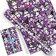 EYQQM Pack of 5 Gift Wrapping Paper 20" x 30" Kraft Paper Sheets Premium Birthday Wrapping Paper Set for Kids, Party Storage Festive Decoration (Purple Bunny)