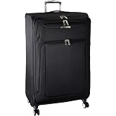 Samsonite Solyte DLX Softside Expandable Luggage with Spinner Wheels, Midnight Black, Checked-Large 29-Inch
