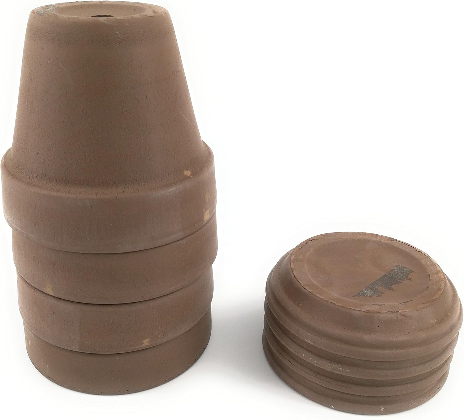 Pennington Terra Cotta 4Inch Pots and Saucers (Chocolate
