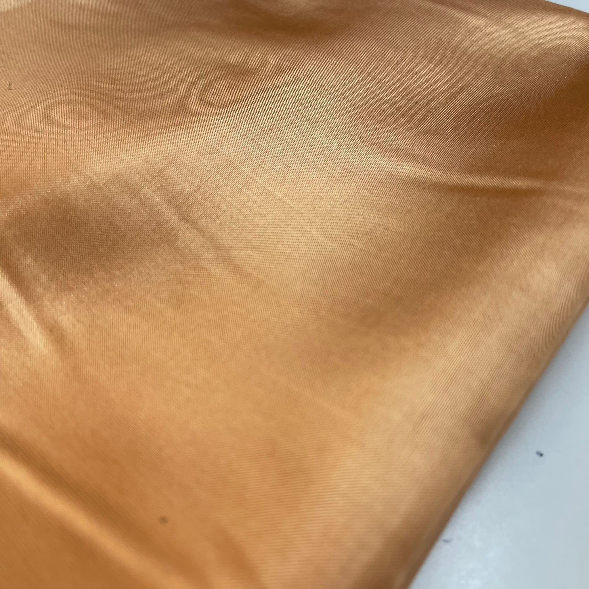Habotai Dress Skirt Jacket Anti Static Lining Decor Fabric 150cm STH Available in 45 Colours (Mustard Gold, 2 Meter)