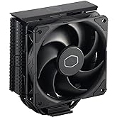 Cooler Master Hyper 212 Black CPU Air Cooler - Aluminium Finish, 4 Compact Continuous Direct Contact Heat Pipes, SickleFlow 1