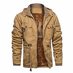 CHEXPEL Men's Thick Winter Jackets with Hood Fleece