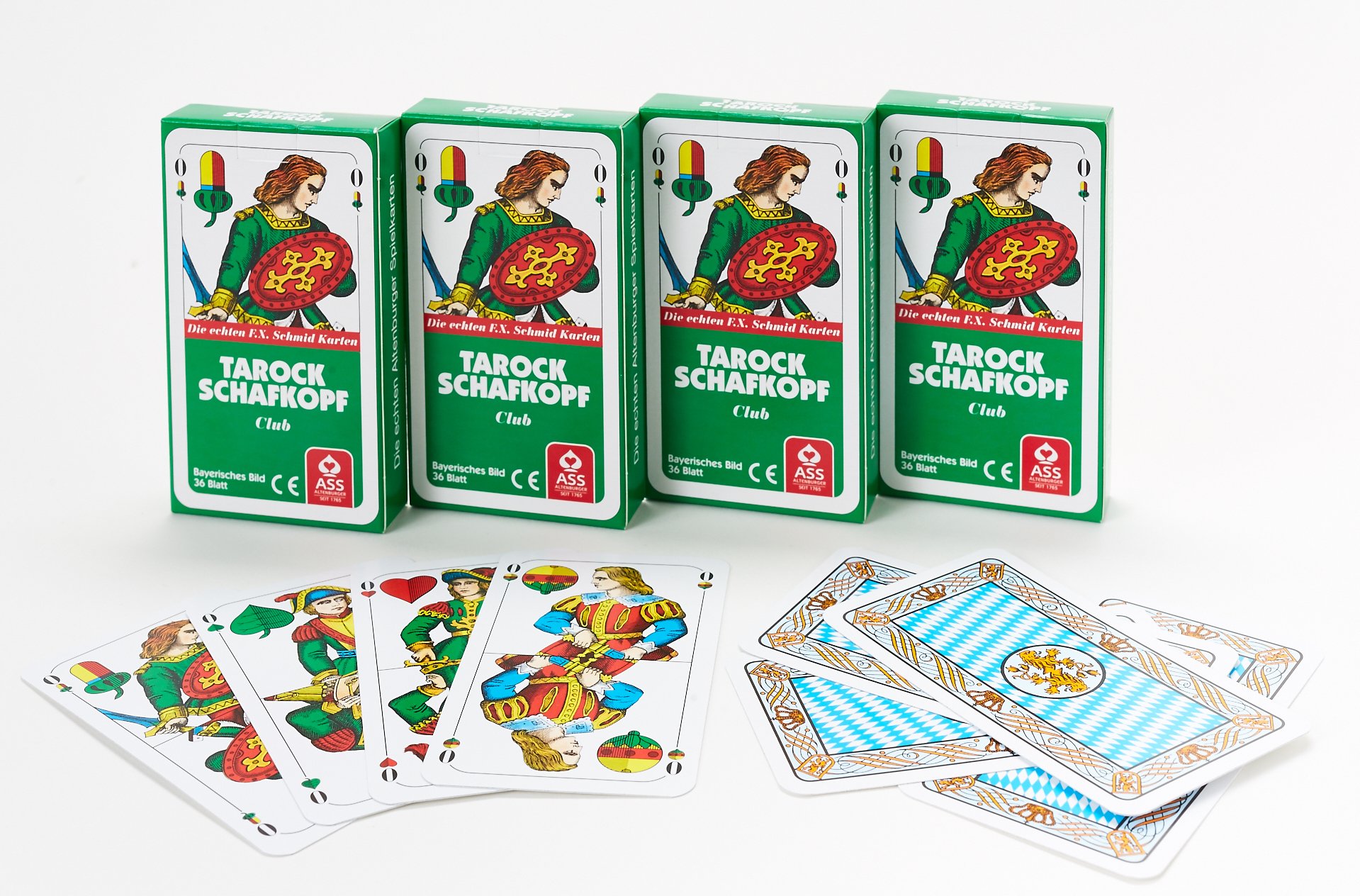 4 x Schafkopf card Tarot cards Bavarian Image