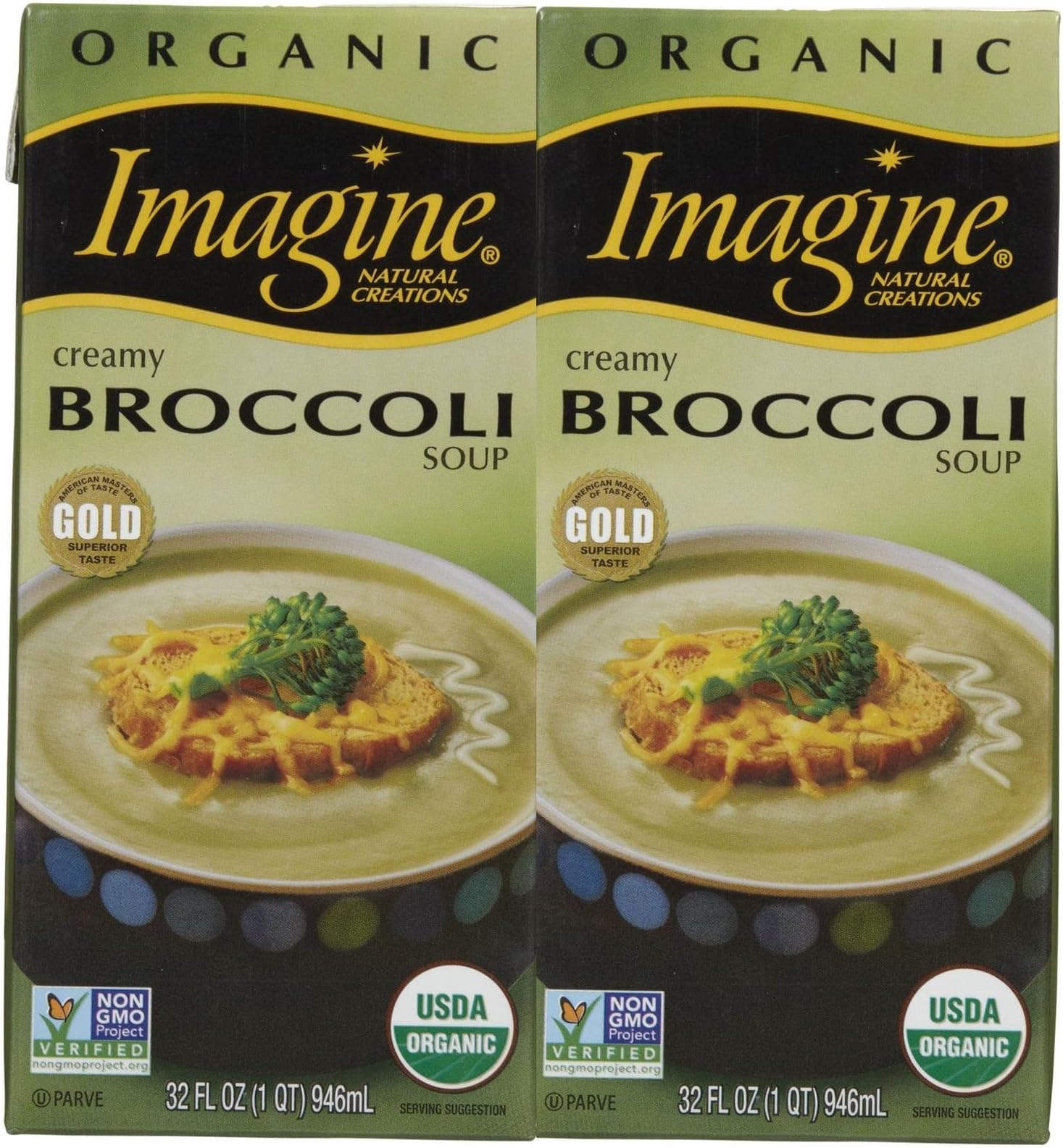 Imagine Organic Creamy Broccoli Soup, 32 oz, 2 pk