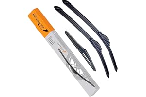 PEJIEDAS 3 Wiper Blades for Toyota Prius 2010 2011 2012 2013 2014 2015 Sienna 2004-2010, Front Wiper Blades + Rear Wiper Blades, OE Original Style (26" + 19" + 16" - Pack of 3)