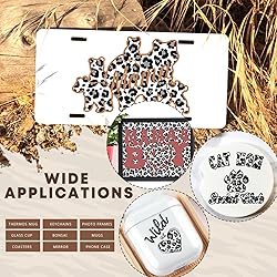 Tintnut Leopard Pattern Permanent Vinyl - 8 Sheets