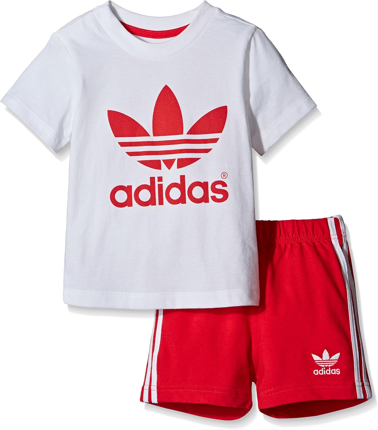 conjunto adidas rojo mujer