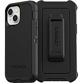 OtterBox iPhone 13 mini & iPhone 12 mini Defender Series Case - Black, Rugged & Durable, with Port Protection, Includes Holster Clip Kickstand