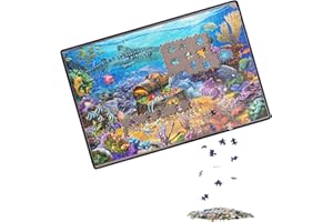 Becko US Jigsaw Puzzle Board Portable Puzzle Mat for Puzzles Storage Saver, Non-Slip Surface, Up to 1000 Pieces (Gray)