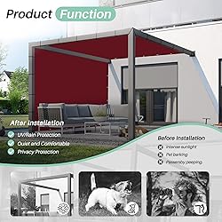 SunnyRoyal 12'x31' Waterproof Sun Shade Sail