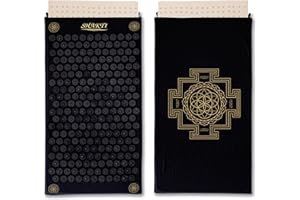 ShaktiMat Acupressure Mat Original Level, Organic Cotton GOTS Certified & GOLS Certified Blissfoam Inner, FSA/HSA Eligible, Ethically Handcrafted, Sustainable and Durable. Acupuncture relieves Stress