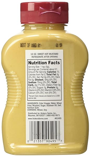 HICKORY FARMS FARMSTAND RECIPE SWEET HOT MUSTARD 10OZ