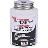 Oatey 31231 Pipe Joint Compound with PTFE with Brush, 8 fl.Ounce
