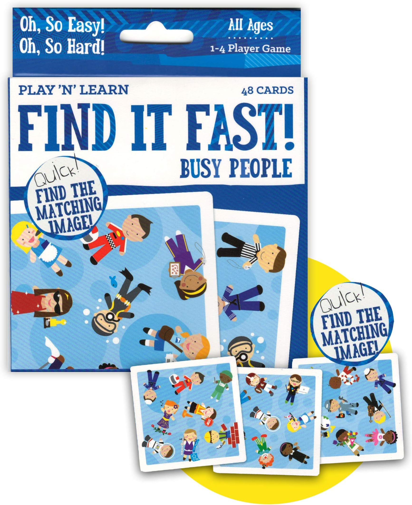 Find It Fast Busy People Card Games for Kids Card Games Travel Games for Kids Kindergarten Find It Game Bored Games Road Trip Essentials Car Activities for Kids Travel Toys Kids Travel Activities