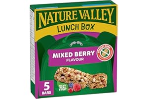 Nature Valley LunchBox Mixed Berry Flavour Granola Bars, Pack of 5 Granola Bars