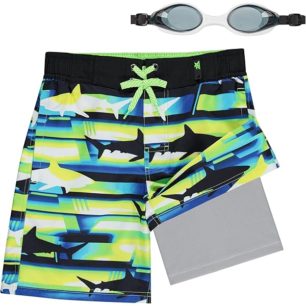 Amazon.com: ZeroXposur Boys Surfs Up Board Shorts Graphic