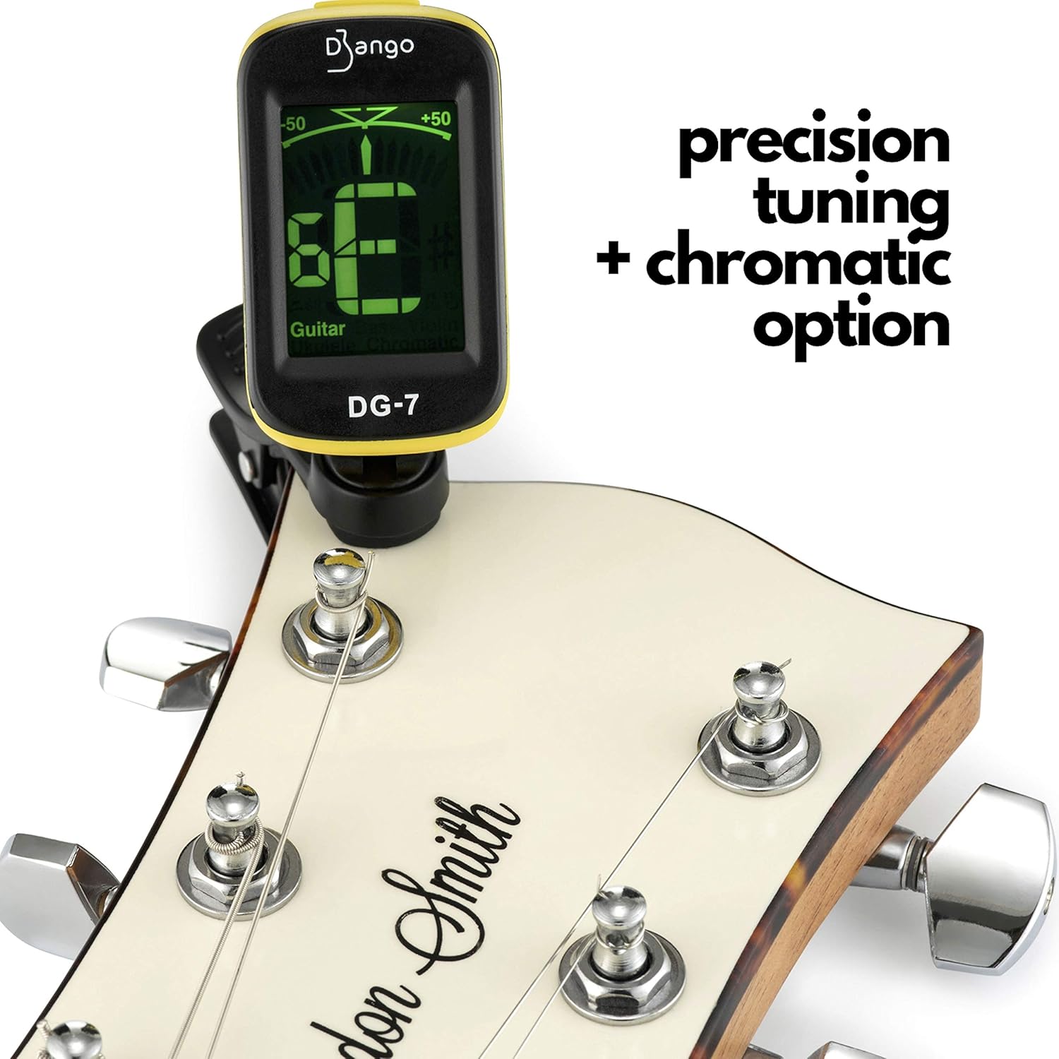 Django Guitar Tuner by Pick Geek, Black, Django Tuner - Image 5