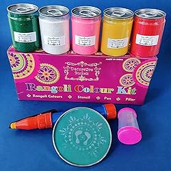 Decorative Buckets :RANGOLI | Rangoli COLORS KIT