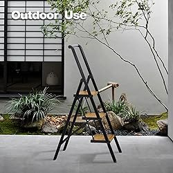 HillhutApex 3 Step Foldable Aluminum Step Ladder