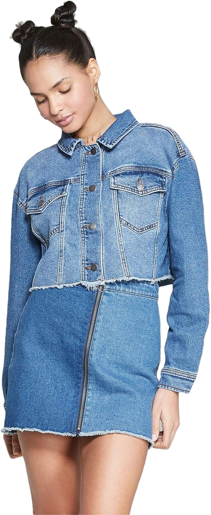 wild fable black jean jacket