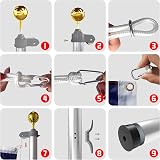 Thanaddo 20 ft Aluminum Sectional Flag Pole Kit with 2 Flags, Gold Ball view 4