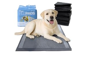 Alpha Paw - Magic Dog & Puppy Pee Pads - Puppy Pads with Charcoal, Extra Thick 6 Layers + Gel Tech Absorbs 6 Cups, Advanced Quick-Dry Indoor Wee Wee Pads for Dogs Training - XL Dog Pads 26”x30” 40 CT