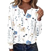 Ivicoer Womens Long Sleeve Shirts V Neck Tops Business Casual Outfits Bcasic Tees Spring Clothes 2026 Trendy Blouses