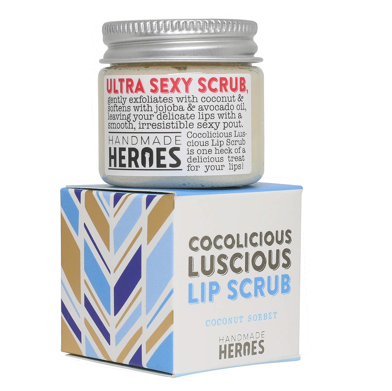 All Natural, Vegan Coconut Lip Scrub - Gentle Exfoliation, Lip Moisturizer & Conditioner, 1.23oz : Beauty