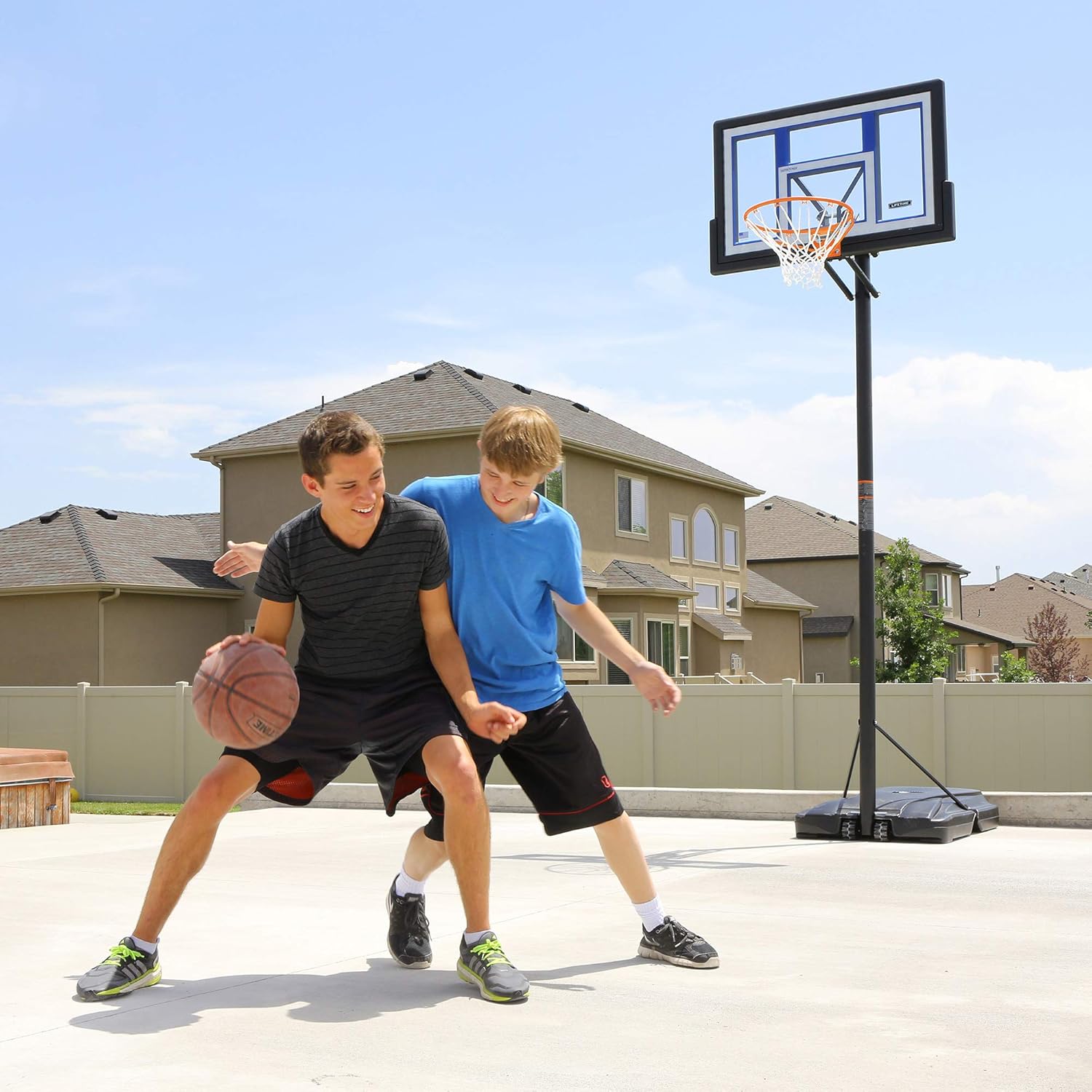 Lifetime Portable Basketball Hoop 90168 48-inch Polycarbonate Backboard System : Sports & Outdoors