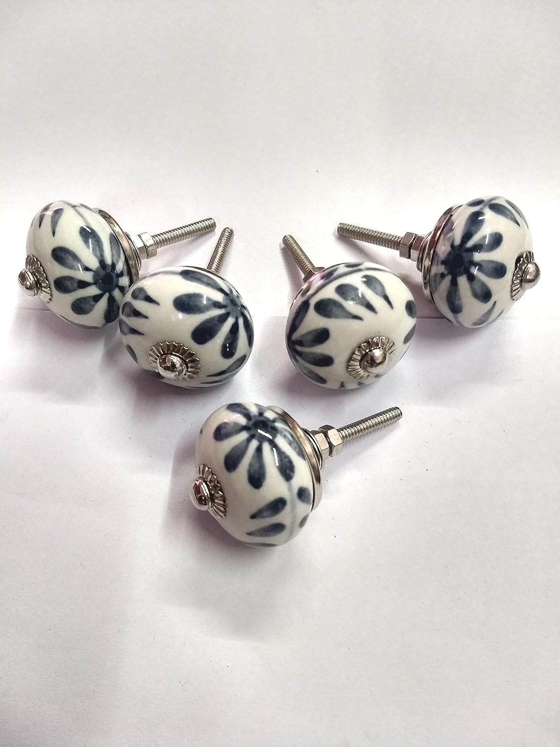 Jaipuri Hand Painted Door Knob Cabinet Drawer Pulls Dresser Door