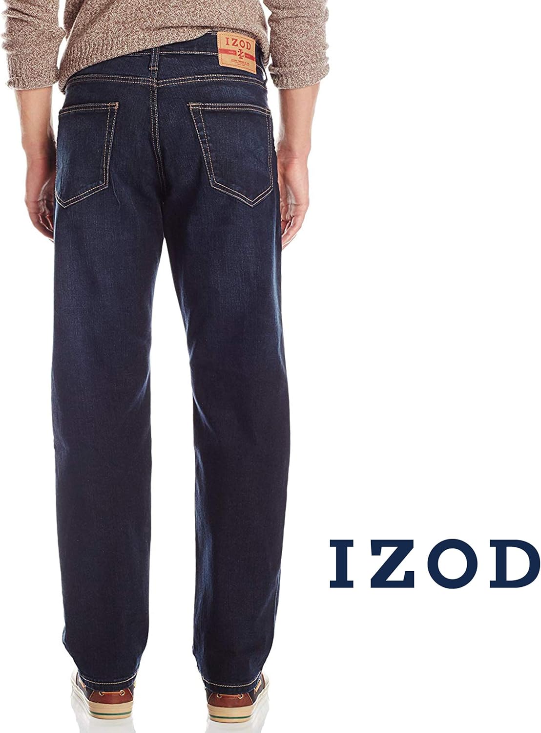 izod men's big & tall comfort stretch relaxed fit jean