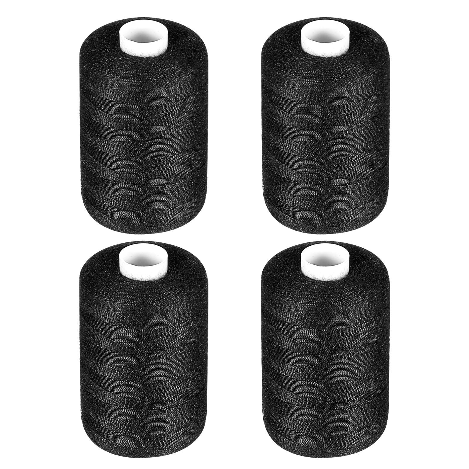 Photo 1 of 1000 Yard per Black Sewing Threads, 4Pcs Thread for Sewing, Polyester Threads for Sewingmachine, All Purpose Sewingthread, Sewingthread Thread for Beginners, Blackthread for Clothes