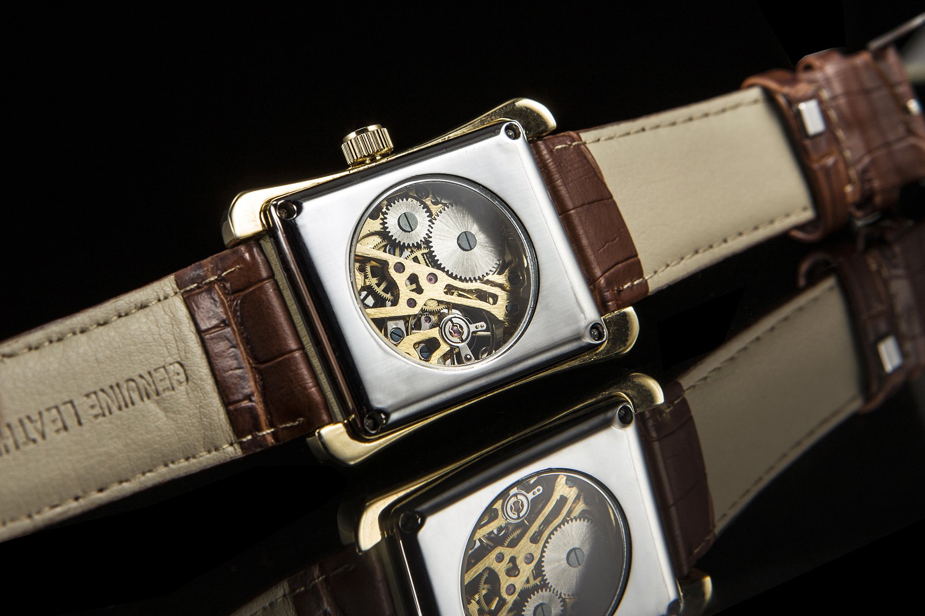 Sewor Men\'s Mechanical Leather Wrist Watch D1248