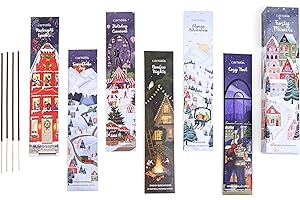 Carnatia Frosty Miracle Incense Collection – 6 Enchanting Scents | Snowy Adventures, Winter Vibes, and Cozy Aromas for Holiday Season!