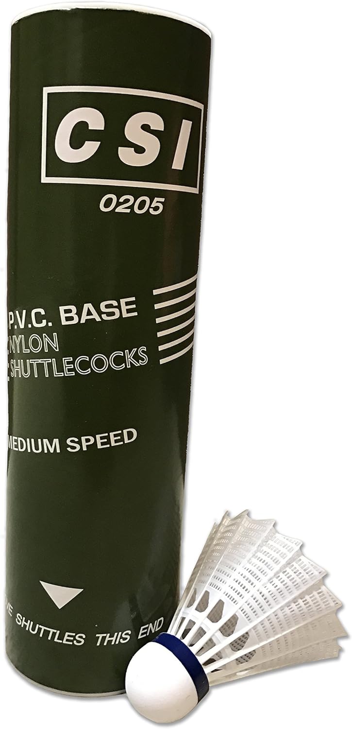 Cannon Sports White Nylon, PVC Base, International Tournament Badminton Shuttlecocks : Sports & Outdoors
