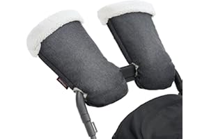 Momcozy Stroller Gloves Warmmuffs | Universal Winter Anti-Freeze Stroller Mittens | Winter Handmuff Stroller Accessories | Ultra-Plush,Weather-Proof | Foldable Adjustable | Shopping Golf Pet Cart