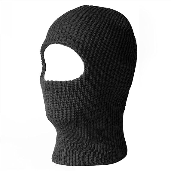 One Hole Ski Mask, Black at Amazon Men’s Clothing store