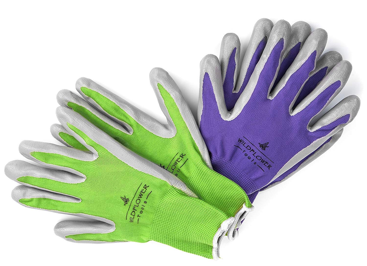 WILDFLOWER Tools Gardening Gloves for Women and Men - Nitrile Coating for Protection