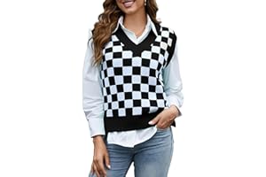 Odefou Women Christmas Sweater Vest Valentines Day Gifts Mothers Day St Patricks Day Outfits for Mom