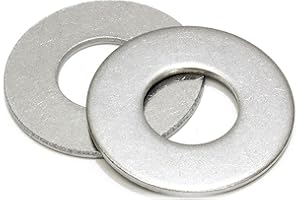 Bolt Dropper 5/16" Stainless Flat Washer (100 Pack), 3/4" OD 18-8 (304) Stainless Steel, Suitable for Factories Repair, Kitchens, Shops, and Outdoor Construction by Bolt Dropper