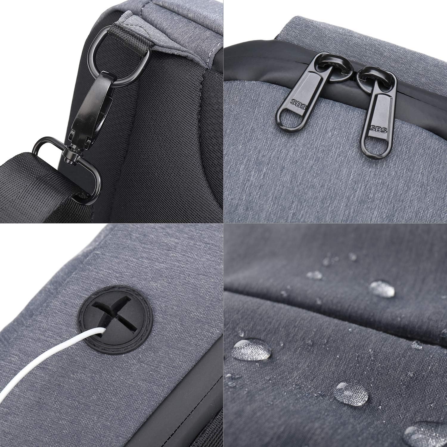 Borsa Fotografica KONTONTY A Tracolla – Zaino Impermeabile In Poliestere Nero, 17x11x18 Cm, Per Reflex E Obiettivi